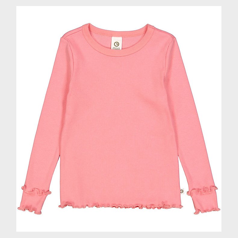 Msli Bluse - Cosy Me Rib Deco - Bubblegum