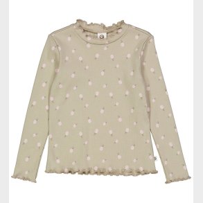 Msli Bluse - Rib - Pineapple - Soft Green/Poetry Green/Mary