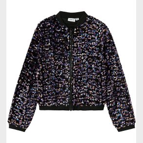 Name It Bomberjakke - NkfRunica - Purple Corallites m. Paillette