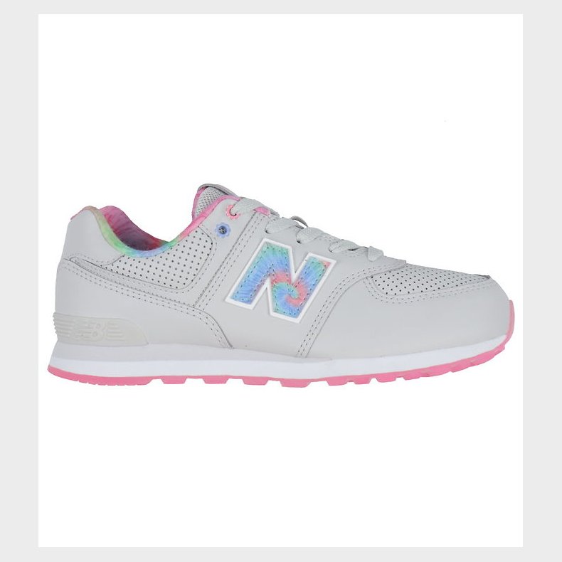 New Balance Sko - 574 - Grey Matter/Signal Pink