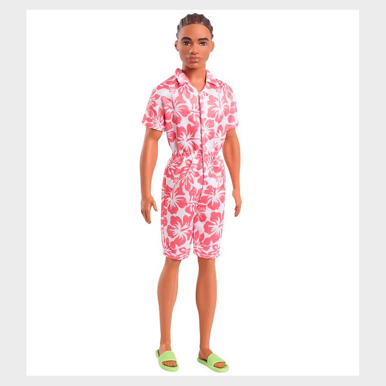 Barbie Dukke - 30 cm - Fashionista Ken Printed Boiler Suit