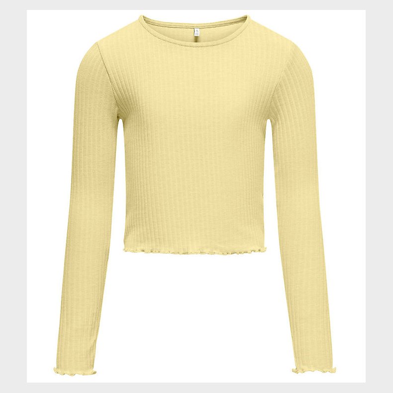 Kids Only Bluse - Noos - Rib - KogNella - Lima Bean