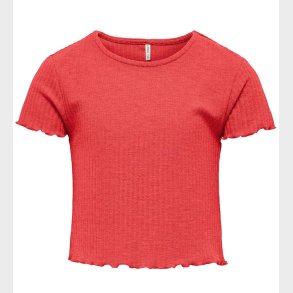 Kids Only T-shirt - Noos - Rib - KogNella - Raspberry