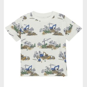 Minymo T-shirt - Marshmallow White m. Print