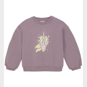 Minymo Sweatshirt - Elderberry m. Print