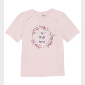 Minymo T-shirt - Pink Dogwood m. Print