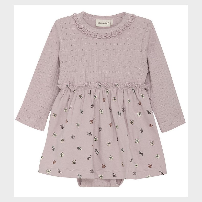 Minymo Kjolebody l/� - Burnished Lilac m. Hulm�nster