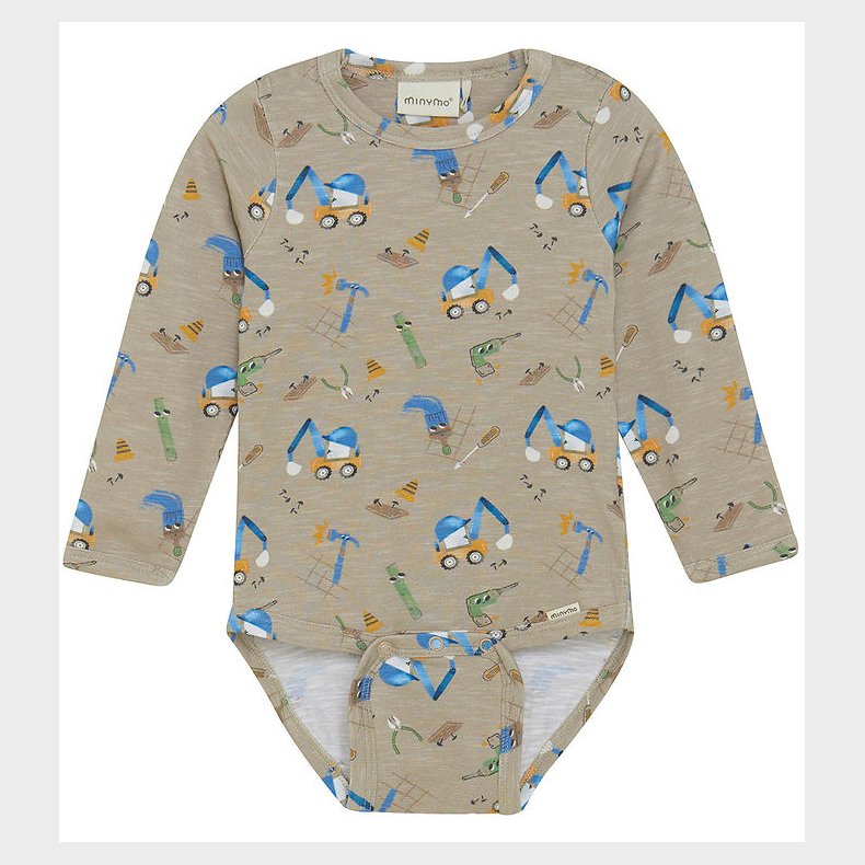 Minymo Body l/� - Pure Cashmere m. Print