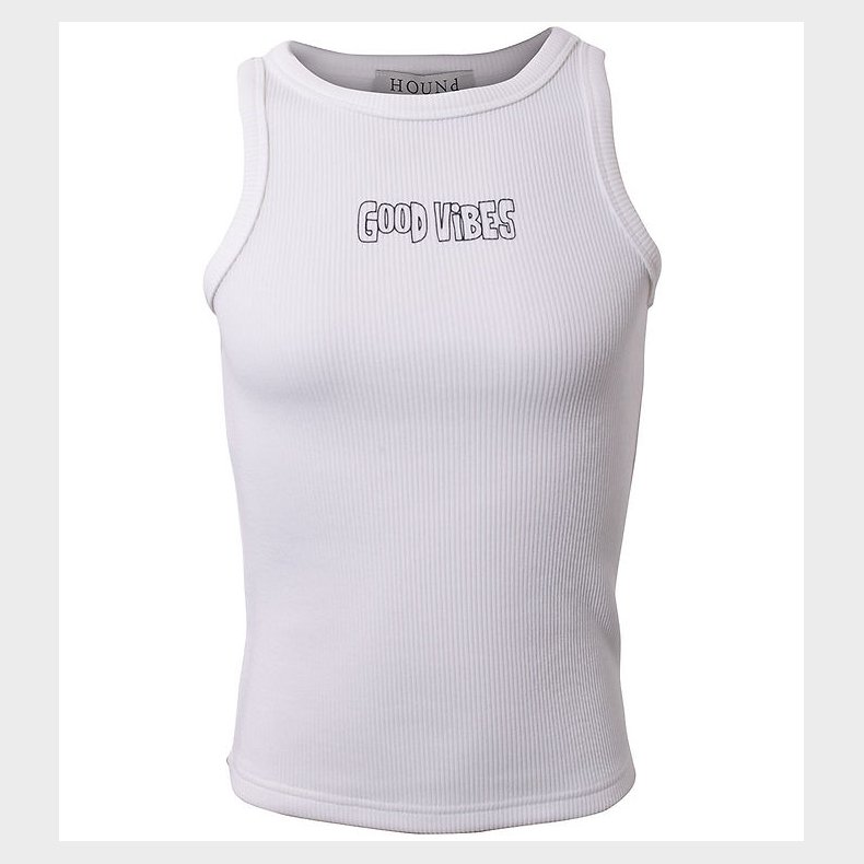 Hound Top - Rib - Off Whitet m. Print