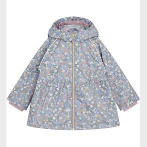 Hust and Claire Sommerjakke - HCObia - Blue Flint m. Blomster