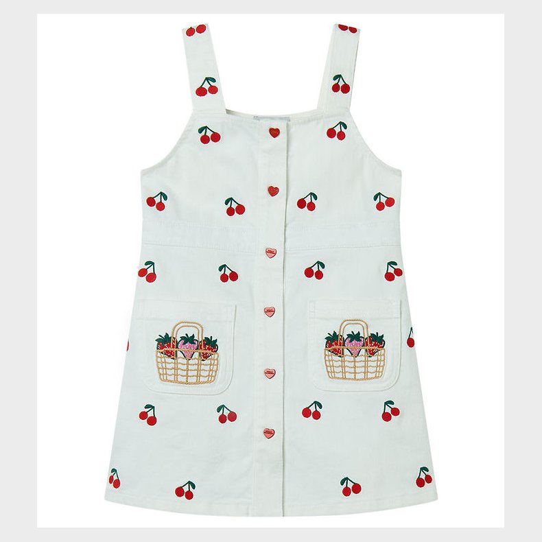 Stella McCartney Kids Kjole - Avorio/Embroidery
