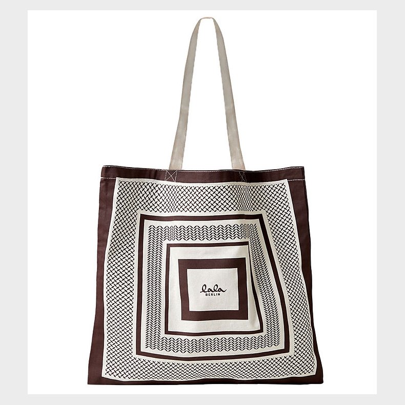 Lala Berlin Shopper - Maja - Heritage Stripe Brown