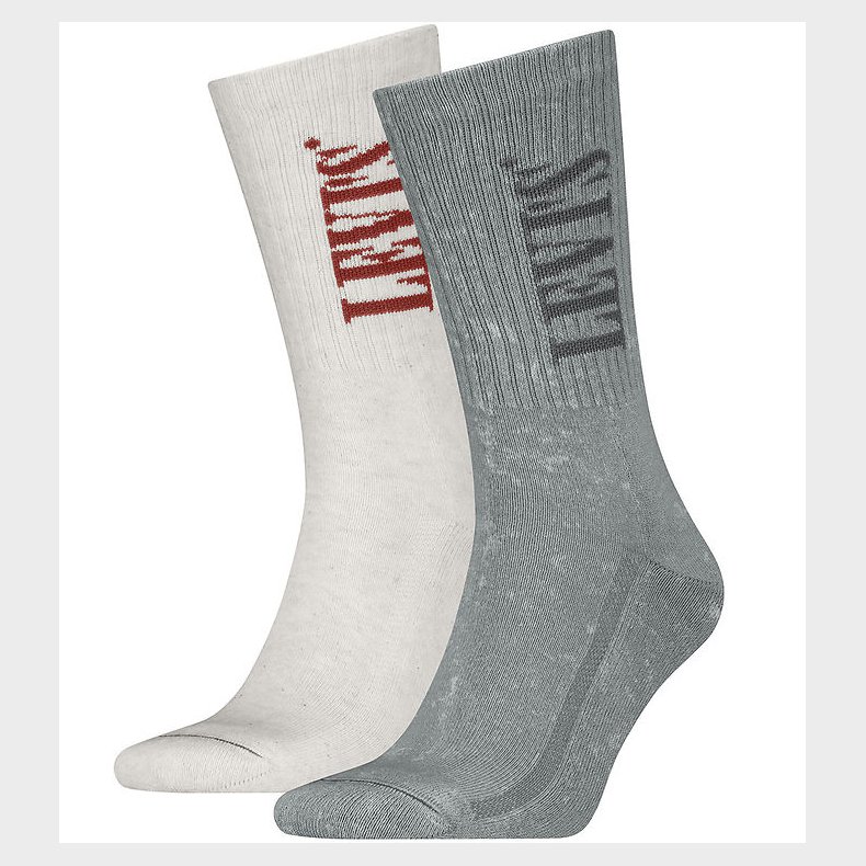 Levis Strmper - Regular Cut - 2-pak - Gr/Hvid