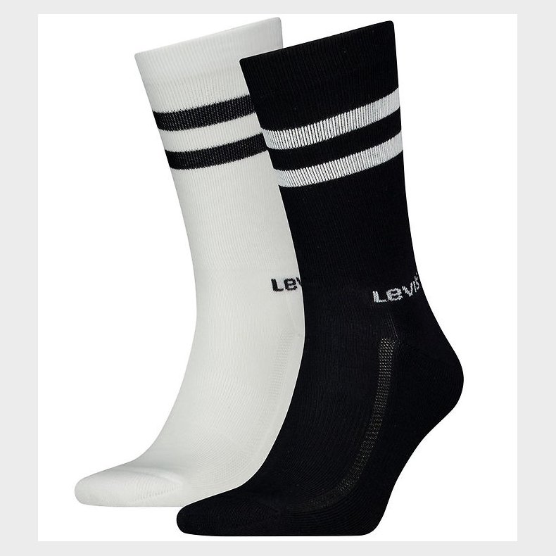 Levis Str�mper - Regular Cut - 2-pak - Sort/Hvid
