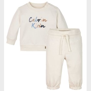 Calvin Klein Sweatst - Colour Logo - Tofu White