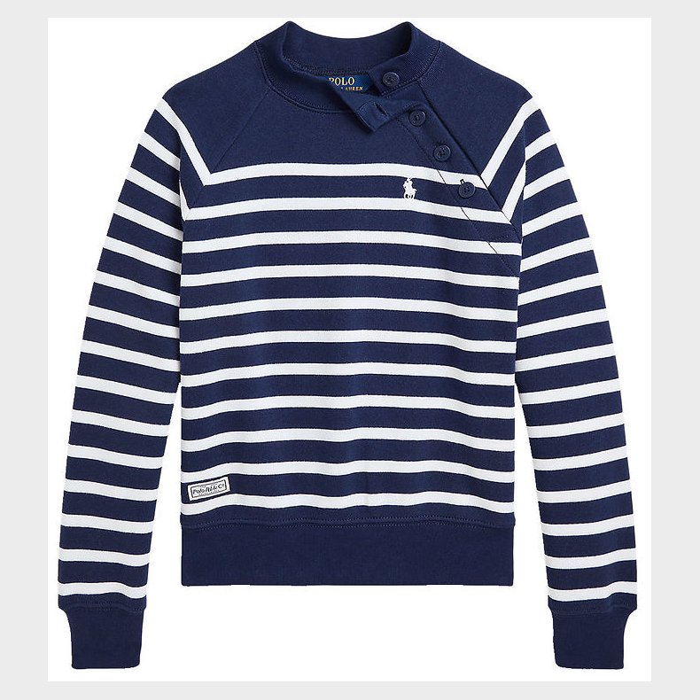 Polo Ralph Lauren Sweatshirt - Navy/Hvidstribet