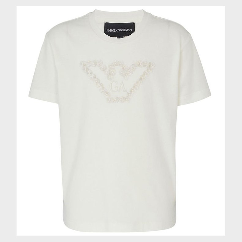 Emporio Armani T-shirt - Off White m. Logo
