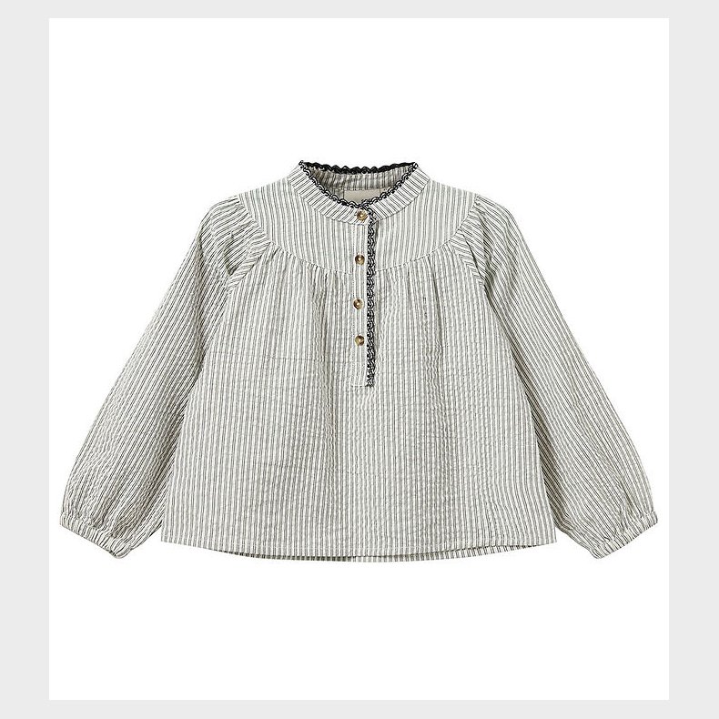 Sofie Schnoor Skjorte - Black Thin Stripe