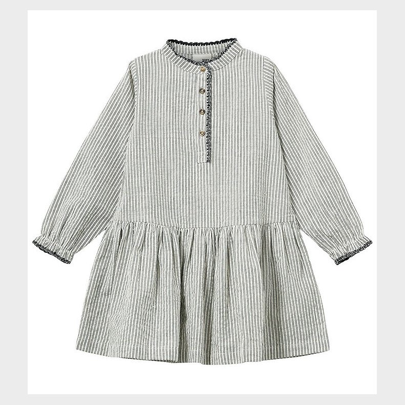 Sofie Schnoor Kjole - Black Thin Stripe