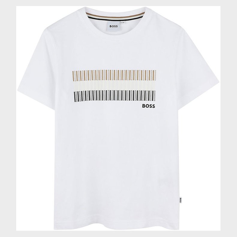 BOSS T-shirt - Hvid m. Striber