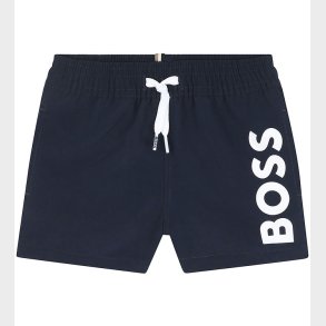 BOSS Badeshorts - Navy m. Hvid