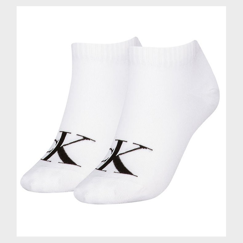 Calvin Klein Str�mper - 2-pak - Hvid