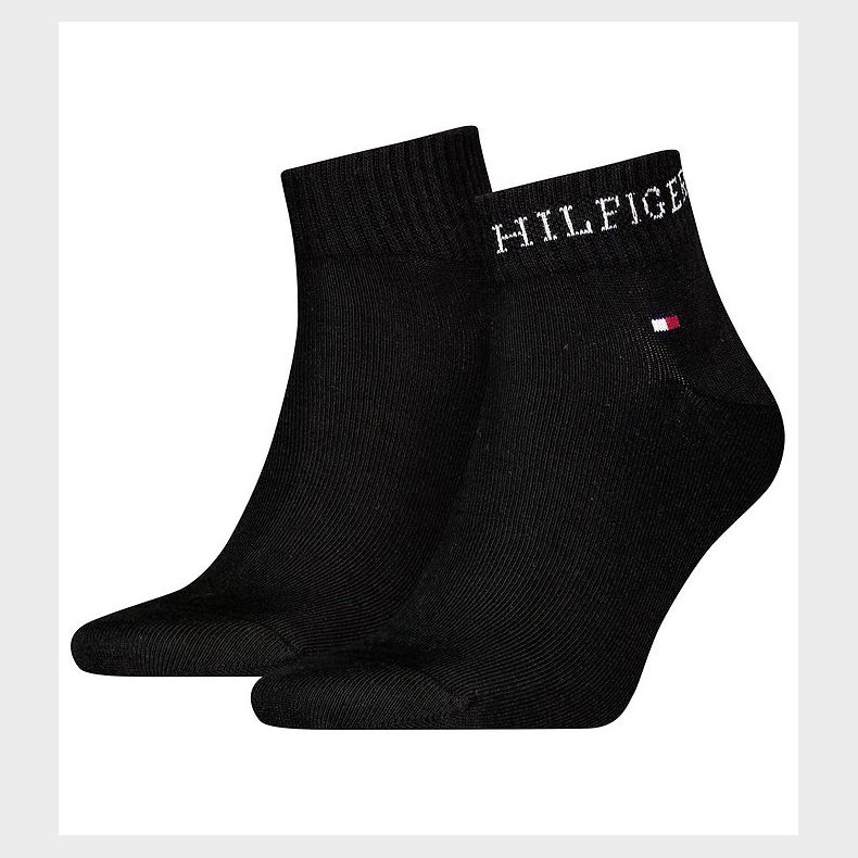 Tommy Hilfiger Strmper - 2-pak - Quater - Sort