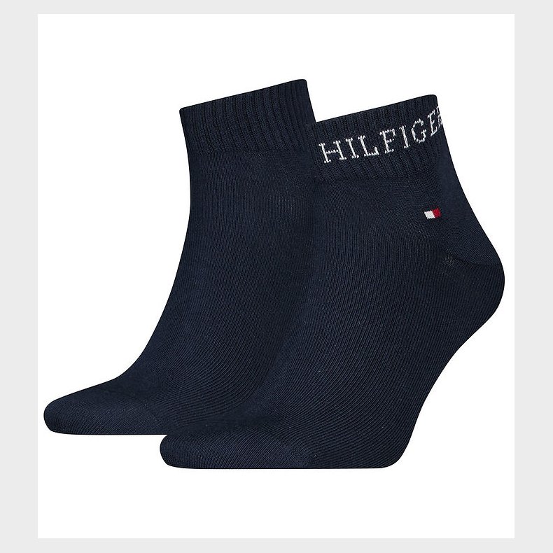 Tommy Hilfiger Strmper - 2-pak - Quarter - Navy