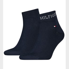 Tommy Hilfiger Str�mper - 2-pak - Quarter - Navy