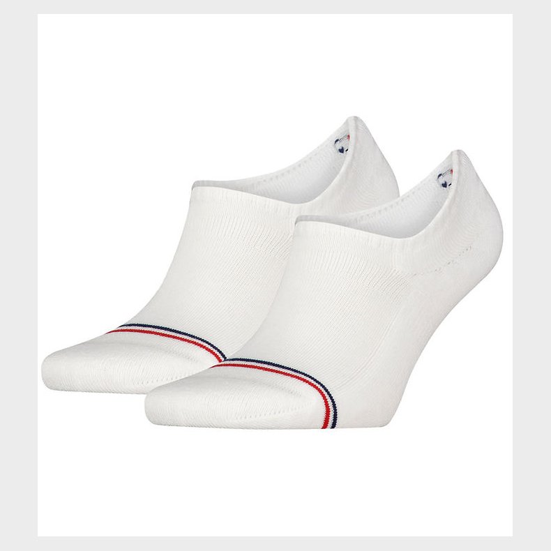 Tommy Hilfiger Strmper - 2-pak - Footie - Hvid