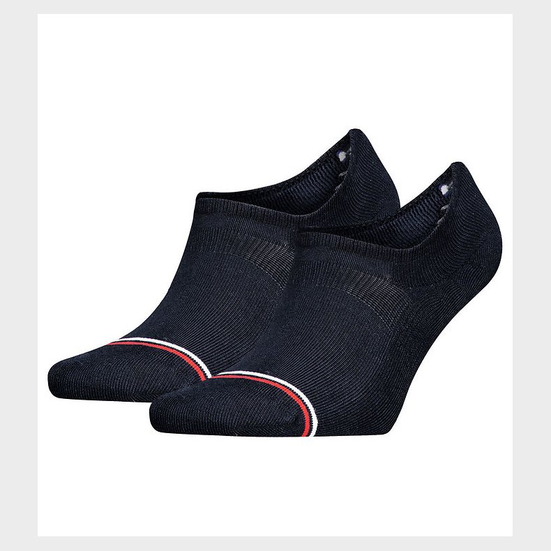 Tommy Hilfiger Strmper - 2-pak - Footie - Sort