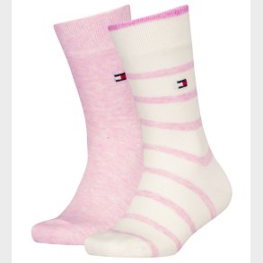 Tommy Hilfiger Str�mper - 2-pak - Breton - Pink