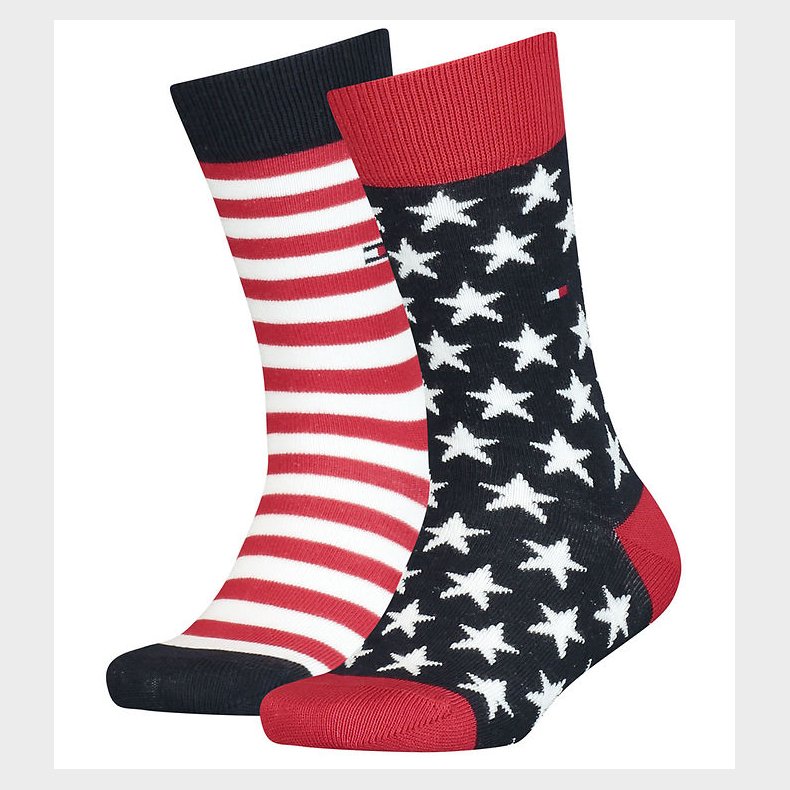 Tommy Hilfiger Strmper - 2-pak - Stars and stripes - Tommy Orig
