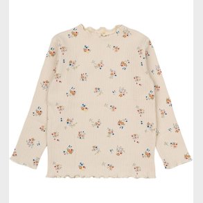 The New Siblings Bluse - TnstNaya - Rib - White Swan AOP