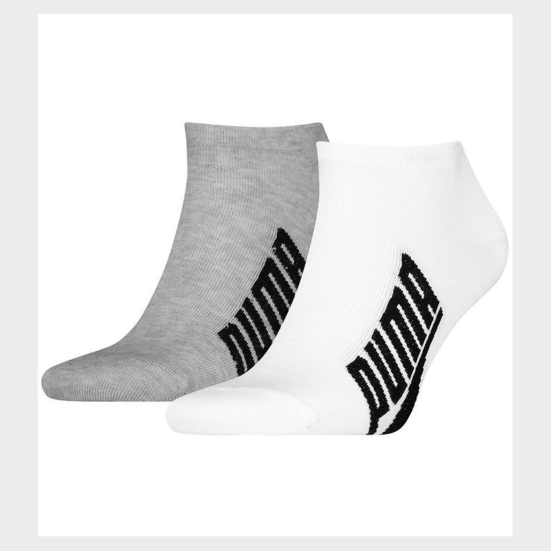 Puma Ankelstrmper - 2-pak - Sneaker - Lifestyle - Hvid/Gr/Sort