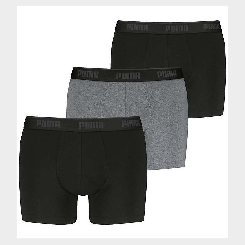 Puma Boxershorts - 3-pak - Comfort Stretch - Men - Sort/Gr