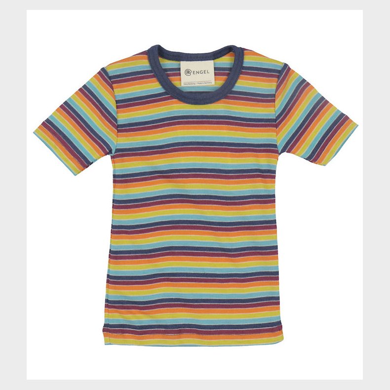 Engen T-Shirt - Uld/Silke - Multicolour
