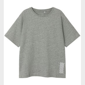 Name It T-Shirt - NkmOvan - Grey Melange m. Print