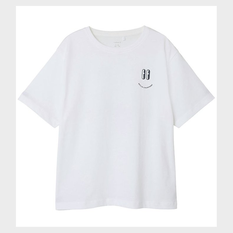 Name It T-Shirt - NkmOvan - Bright White m. Print