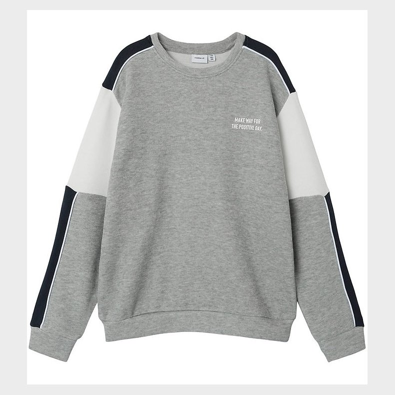 Name It Bluse - NkmRicce - Grey Melange