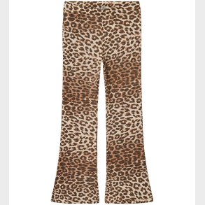 Name It Bukser - BootCut - Turtledove m. Leopardprint