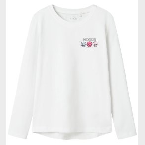 Name It Bluse - Moods - NkfVix - Bright White m. Print