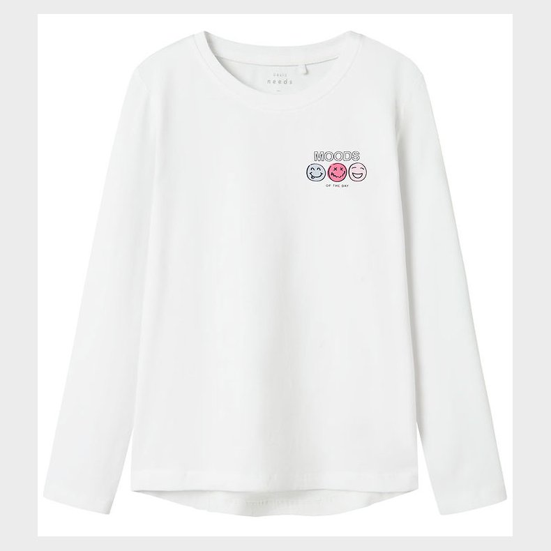 Name It Bluse - Moods - NkfVix - Bright White m. Print