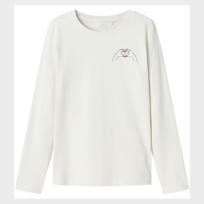 Name It Bluse - Love - NkfVix - Jet Stream m. Print