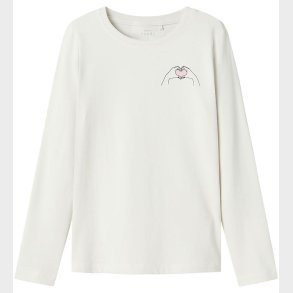 Name It Bluse - Love - NkfVix - Jet Stream m. Print
