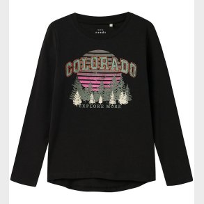 Name It Bluse - Colorado - NkfVix - Black m. Print