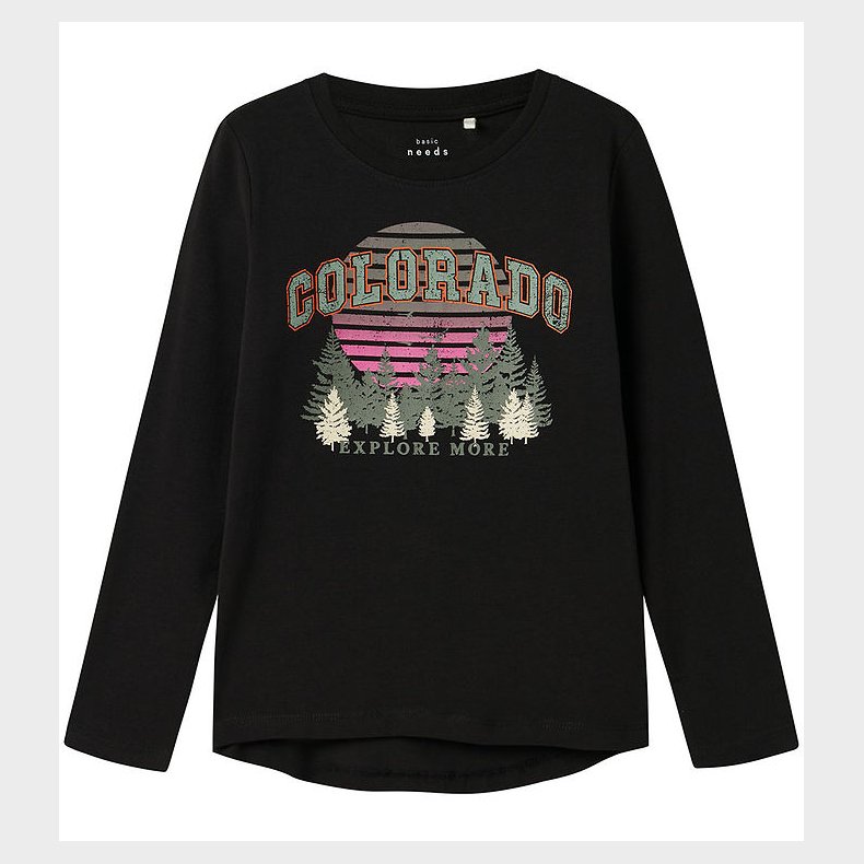 Name It Bluse - Colorado - NkfVix - Black m. Print