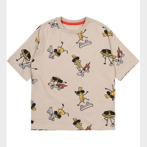 The New T-shirt - TnNarfalle - Feather Gray AOP