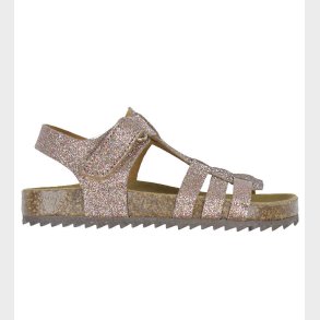 Pom Pom Sandaler - Velcro Braid - Multi Glitter