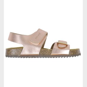 Pom Pom Sandaler - Velcro - Metal Rose